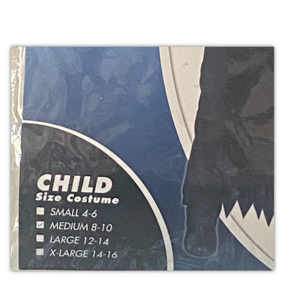 Unknown Phantom Black Spirit Halloween Costume Unisex Child Kids M(8-10) NO BELT - Picture 7 of 9